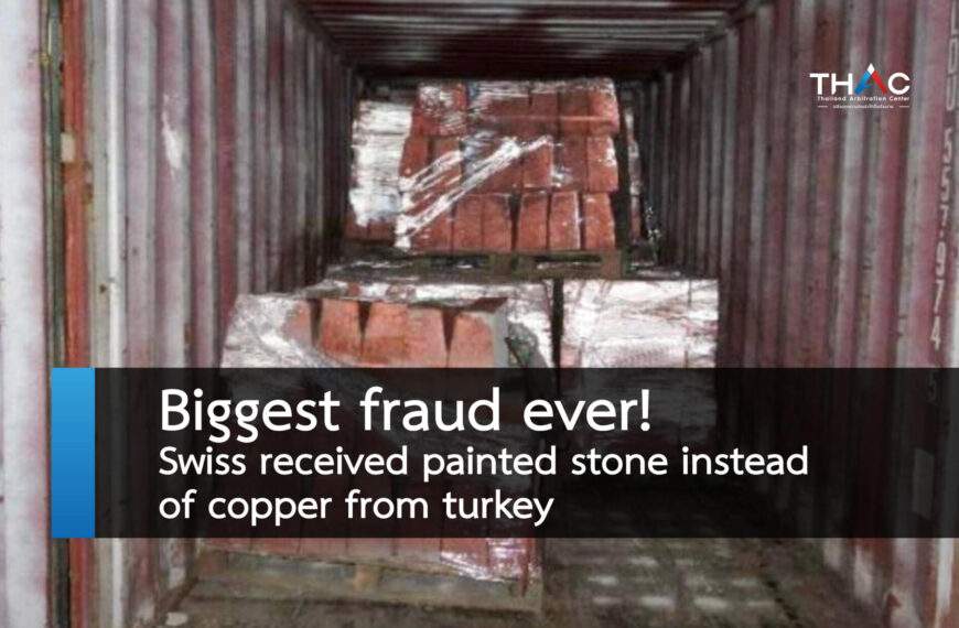 Biggest fraud ever! Swiss received painted stone instead of copper from turkey.